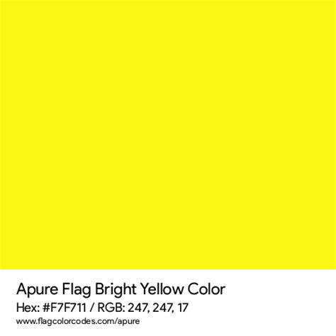 Apure flag color codes