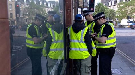 Police In Violent Crime Crackdown In Edinburgh Bbc News