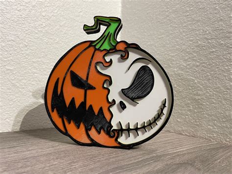 Jack Skellington Pumpkin King Mashup Standing Decoration - Etsy