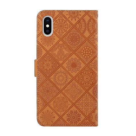 Кожаный чехол-книжка с узором для Huawei Honor 9A 9C 10 20 8X 9X P30 ...