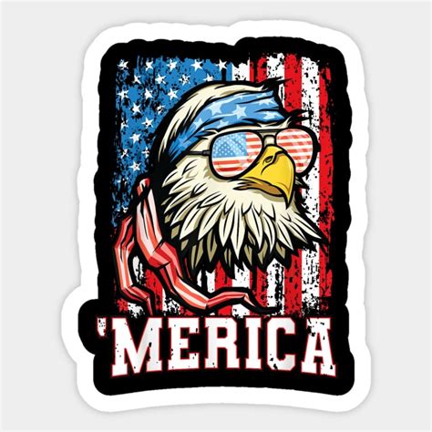 Th Of July Shirt Bald Eagle Usa Flag Patriotic Merica Th Of July