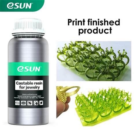 Esun Jewelry Castable Resin Green Yeşil Uv Kuyumcu Döküm Reçine 1lt