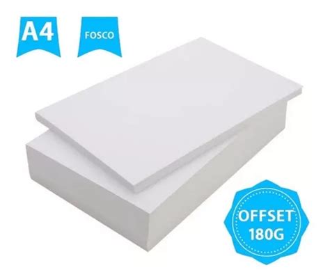 Papel Offset G Branco A X Cm Folhas Mercadolivre