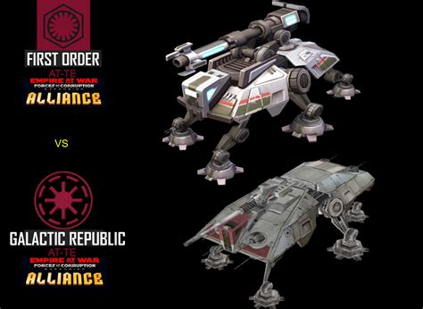 First Order Atte Vs Galactic Republic Atte Image Star Wars Alliance