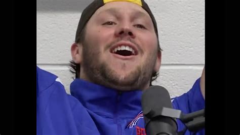 Josh Allen Works Really Hard For It But Finally Delivers A Joke