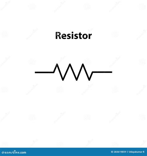 Resistor Anode And Cathode Electronic Symbol Of Illustration Of Basic