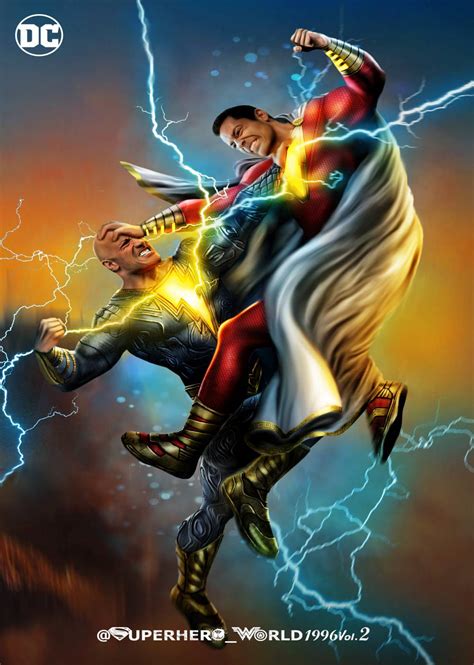 Shazam vs Black Adam by Gabrielrock24 on DeviantArt