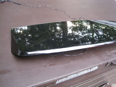 Lincoln Mkx Rear Hatch Spoiler Wing W Brake Light Black Painted Oem