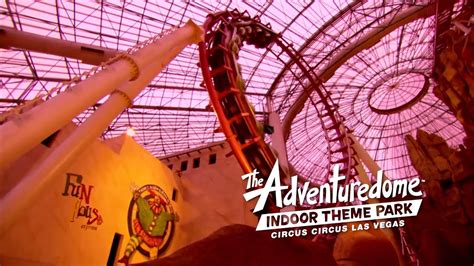 The Adventuredome Indoor Amusement Park At Circus Circus Las Vegas Youtube