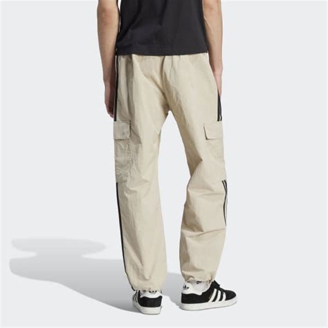 Adidas Adicolor Classics 3 Stripes Cargo Pants Beige Free Shipping