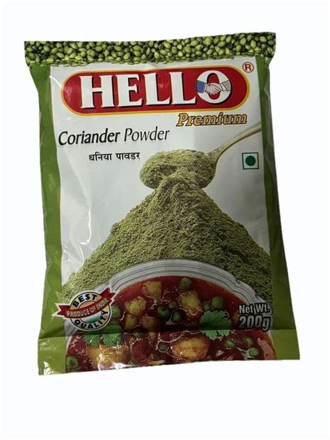 Dried Green 200g Hello Premium Dhaniya Power Form Seeds Powder At Rs