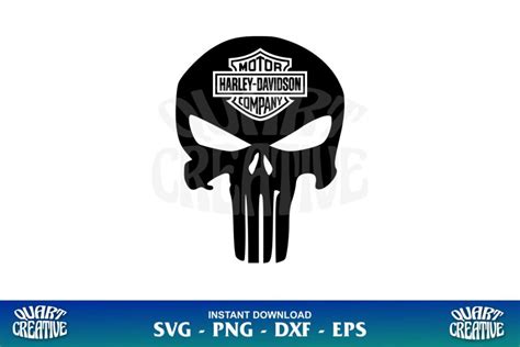 Harley Davidson Punisher Skull Svg Gravectory