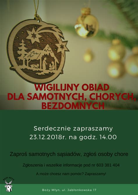 Wigilijny Obiad Bo Y M Yn