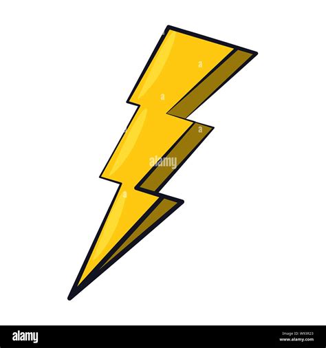 thunder energy electric power cartoon Stock Vector Image & Art - Alamy