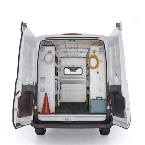 Contractor And Electrician Aluminum Van Shelving Package Ford Transit — Van Pro Inc