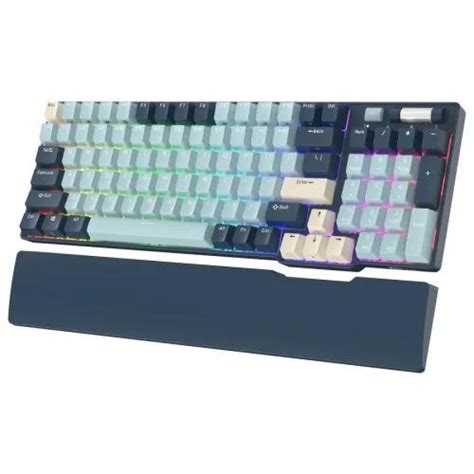 Royal Kludge RK RGB Hot Swappable Tri Mode Blue Switch Wireless Mechanical Keyboard BD
