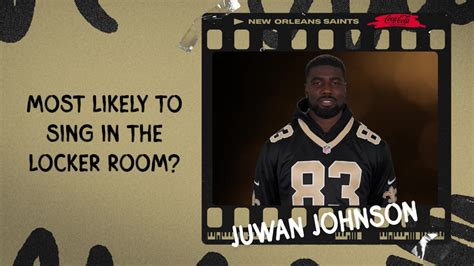 Saints TE Juwan Johnson Saintly Superlatives