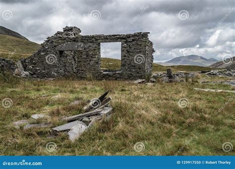 Cwmorthin Slate Quarry at Blaenau Ffestiniog Stock Photo - Image of ...