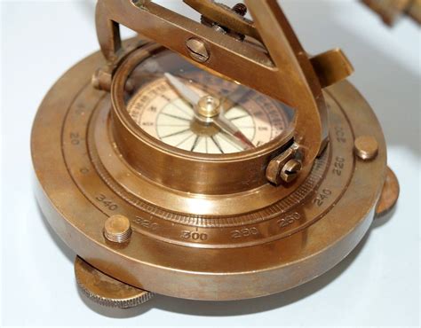 5 Vintage Brass Theodolite Alidade Compass Antique Etsy