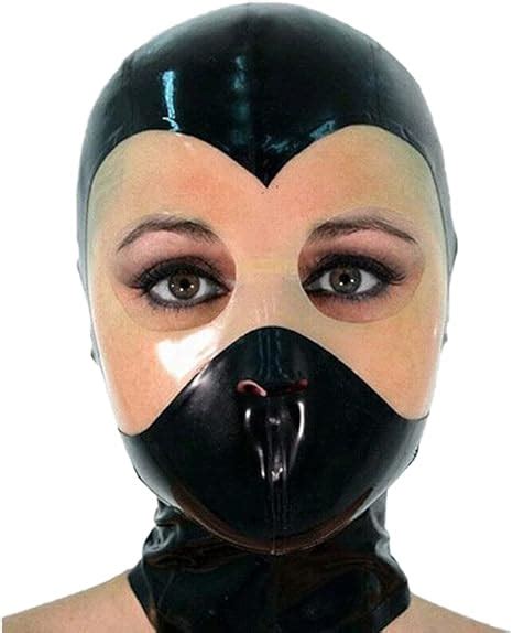 ZTWSAQ Latexmaske Sm Halloween Maske Bondage Maske Maskerade Maske BDSM ...