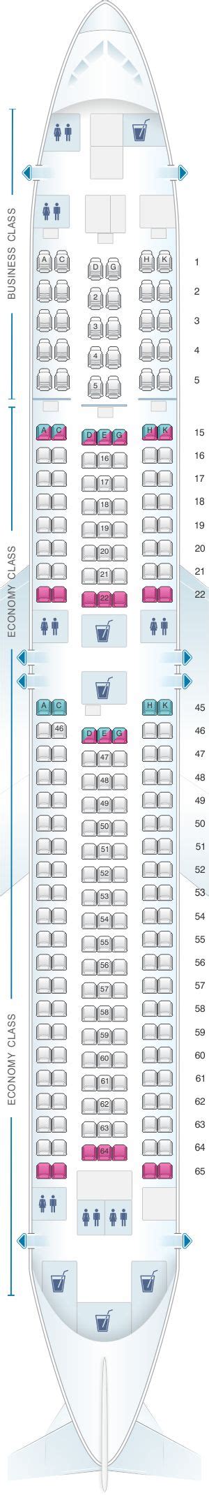 Seat Map Japan Airlines Jal Boeing B767 300er A43 Air New Zealand