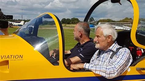 100 Year Old Raf Veteran Takes Controls Of Plane To Perform Daredevil