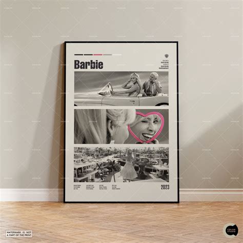 Barbie, Margot Robbie, Ryan Gosling, Retro Movie Poster sold by Moldova ...