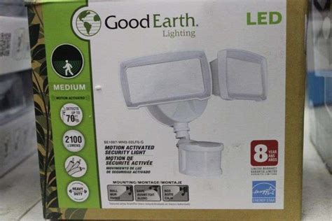 Good Earth Led Motion Activated Security Light Open Box Matthews