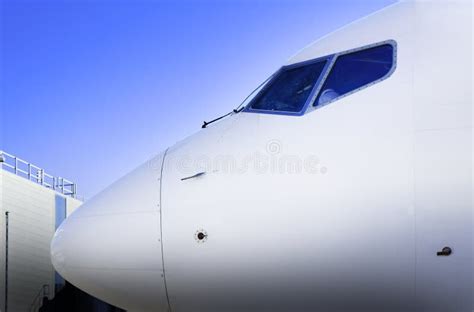 Passenger Jet At Airport Stock Image Image Of Terminal 49034943