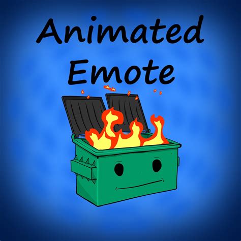 Animate Emote Dumpster Fire Static And Animated Emote For Streamers