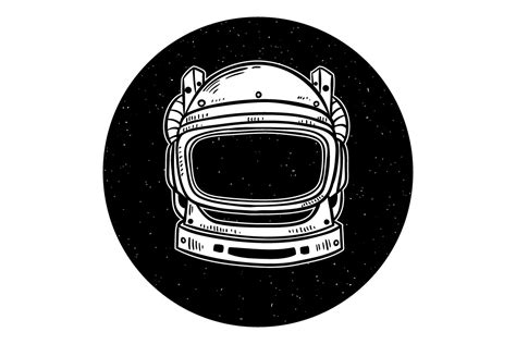 Astronaut Helmet Hand Drawing Style Graphic by PadmaSanjaya · Creative ...