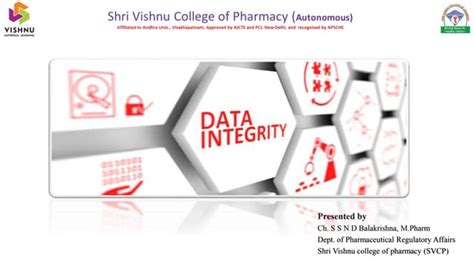 Data Integrity In Pharmaceutical Industries Ppt