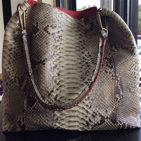 Handmade snakeskin purse