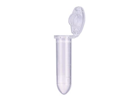 Microcentrifuge Tubes With Attached Flat Caps Ml Clear Pp