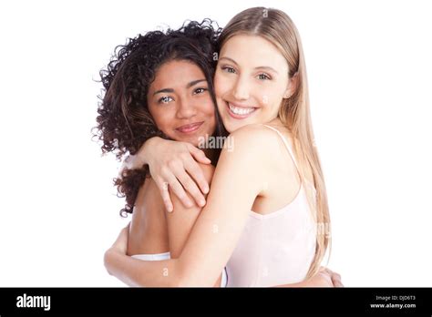 Portrait Of Two Women Stock Photo Alamy