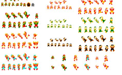 Super Mario World Sprite Sheet Pixel Art Games Super Mario Rpg Sprite