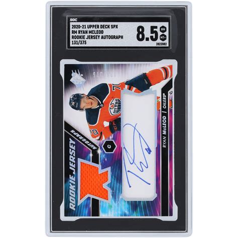 Ryan Mcleod Edmonton Oilers Autographed Upper Deck Spx Rookie