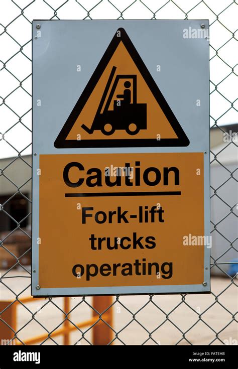 Warning Sign Caution Forklift Truck Hi Res Stock Photography And Images