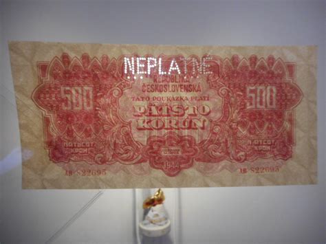 500 Korun 1944 ser AB vzácná perforace NEPLATNÉ super stav N UNC Aukro