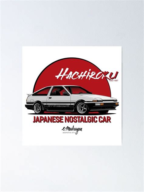 Póster Ae86 Sprinter Trueno De Olegmarkaryan Redbubble Ae86