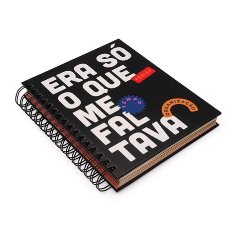 Planner Era So O Que Me Faltava Preto