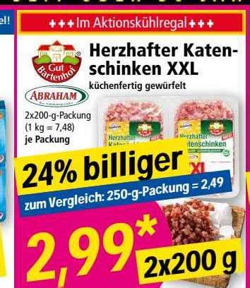 Gut Bartenhof Herzhafter Katenschinken XXL Angebot Bei NORMA