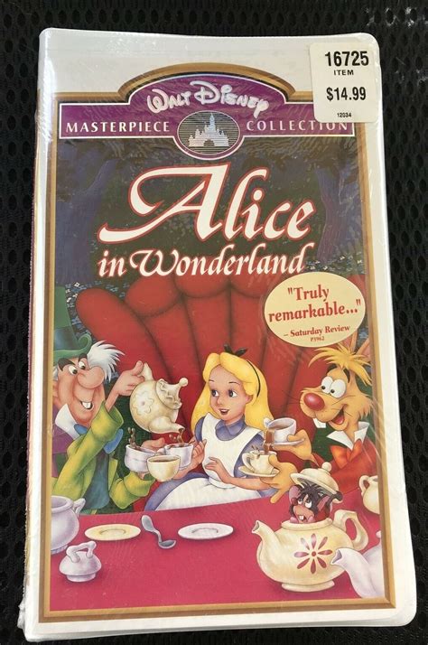 Mavin Alice In Wonderland VHS Walt Disney Masterpiece Collection