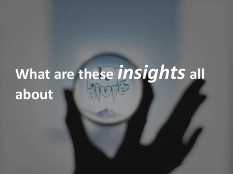 How To Create An Insight