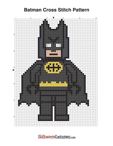 Minecraft Pixel Art Templates Batman