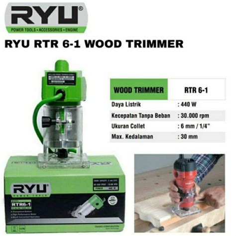 Jual Ryu Wood Trimmer Rtr Mesin Router Trimmer Profil Kayu Wood Rtr