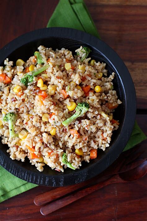 Stir Fried Vegetable Brown Rice – DivineTaste