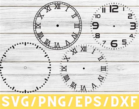 CLOCK FACE SVG Bundle Clock Face Clipart Clock Face Svg For Cricut