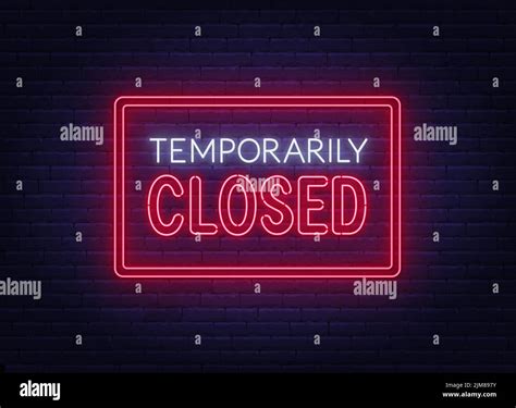 Temporarily Closed Stock Vector Images Alamy