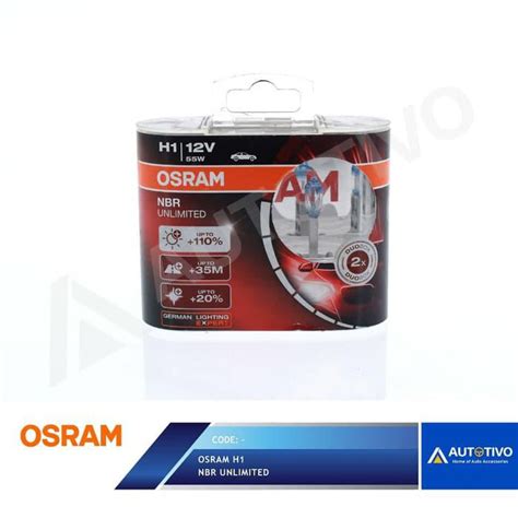 Jual Lampu Mobil Bohlam Osram NBR H1 Halogen 12 Volt 55 Watt Shopee